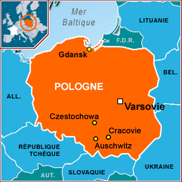 Poland-carte-villes